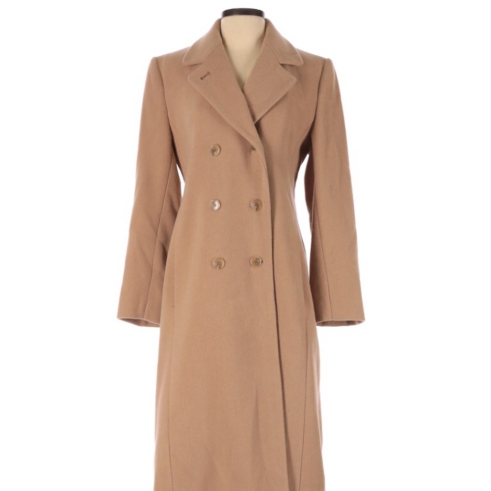 Jones New York Wool Cashmere Camel Long Coat